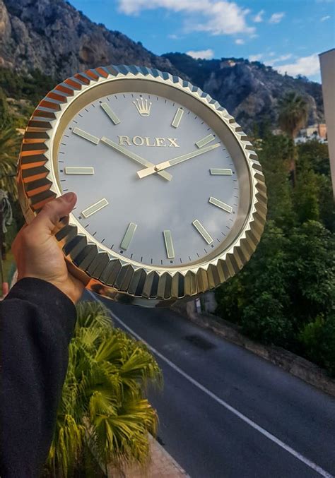 rolex wall clock that looks like a watch|rolex desktop clock.